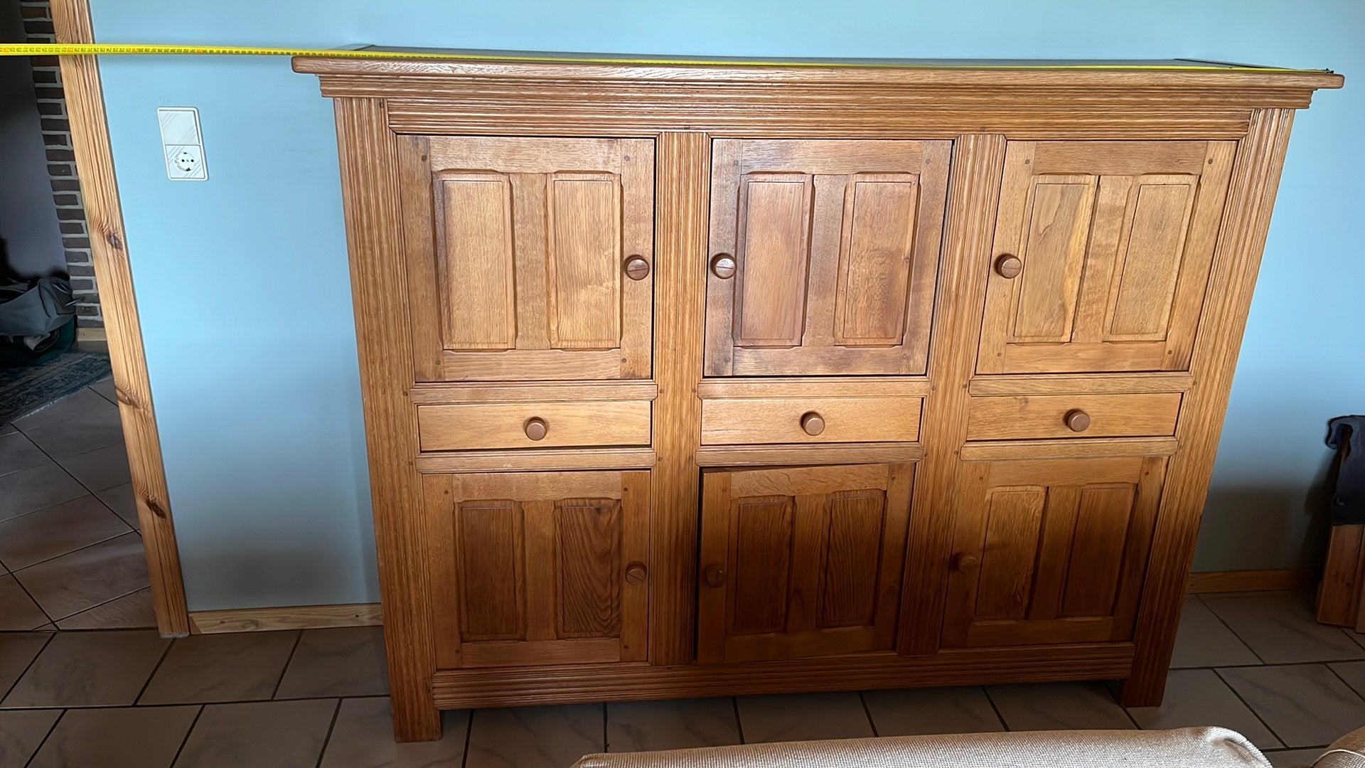 Mooi zware eiken kast, Ophalen, Zo goed als nieuw, 25 tot 50 cm