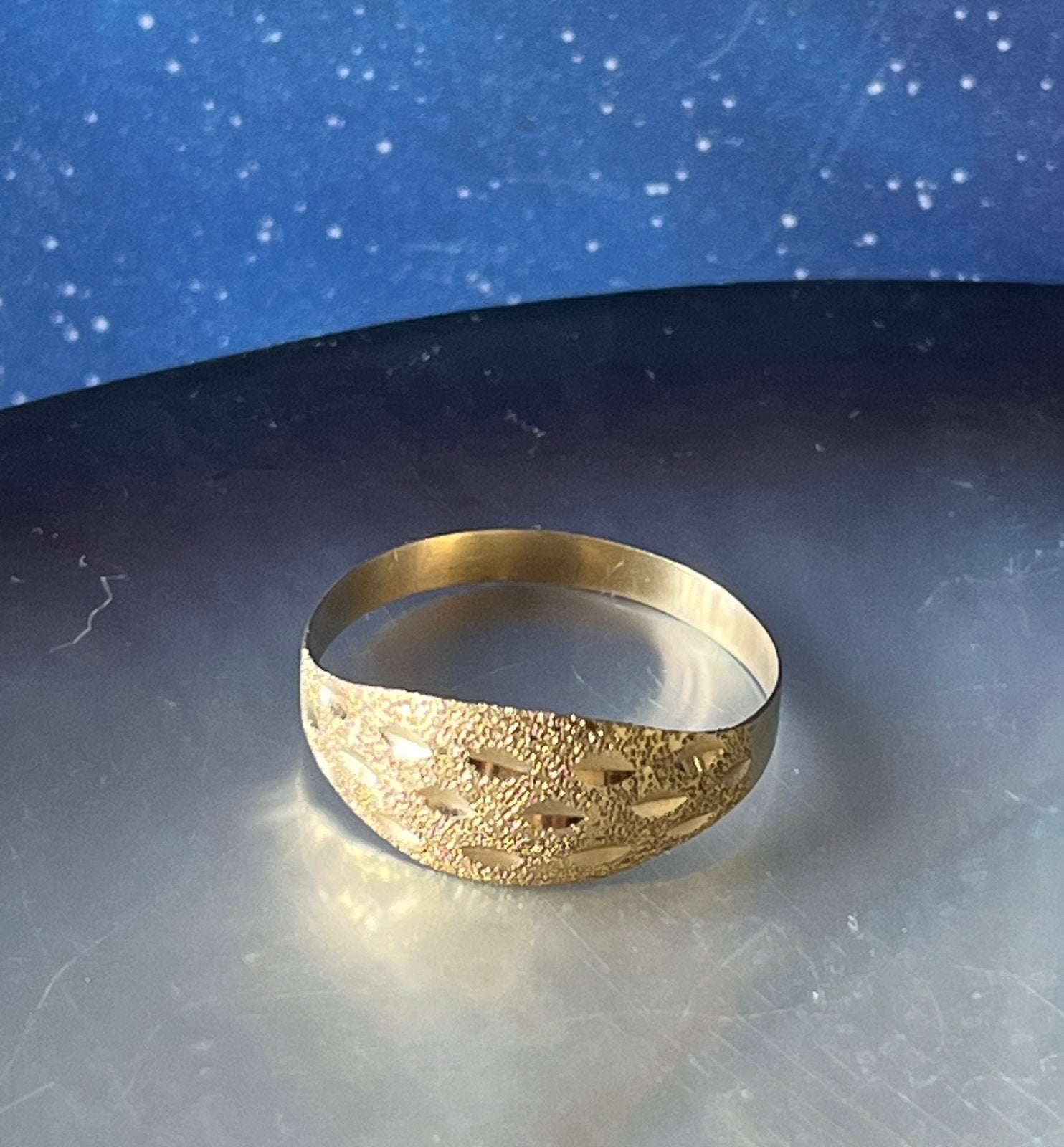 14 karaat gouden (585) ring, Ophalen of Verzenden, Goud, Ring
