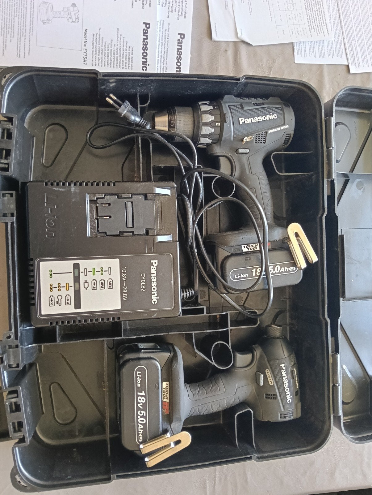 Panasonic Schroef- en Slagtol Set (EY74A2 & EY75A7), Ophalen of Verzenden