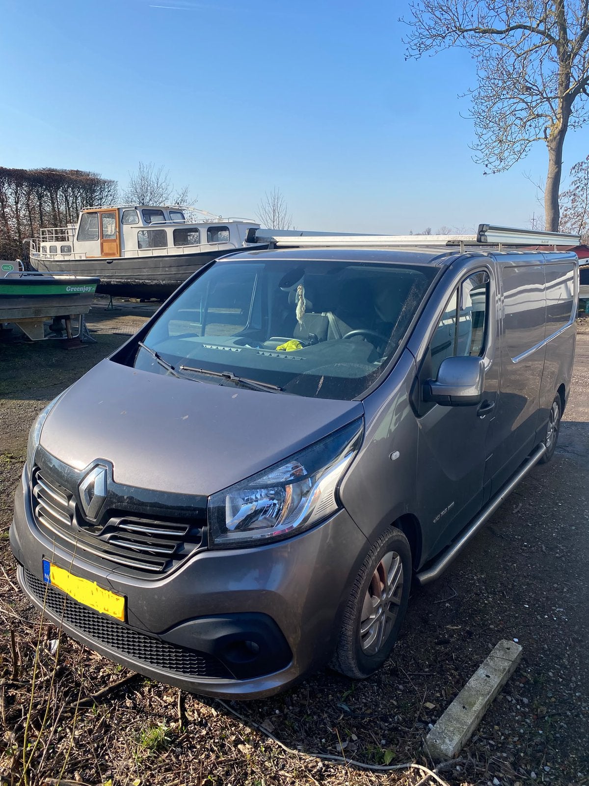 Renault Trafic DCI 145 Energy 2017 (98.000km) Camper project, Auto's, Bestelauto's, Renault, Particulier, Zilver of Grijs, Te koop