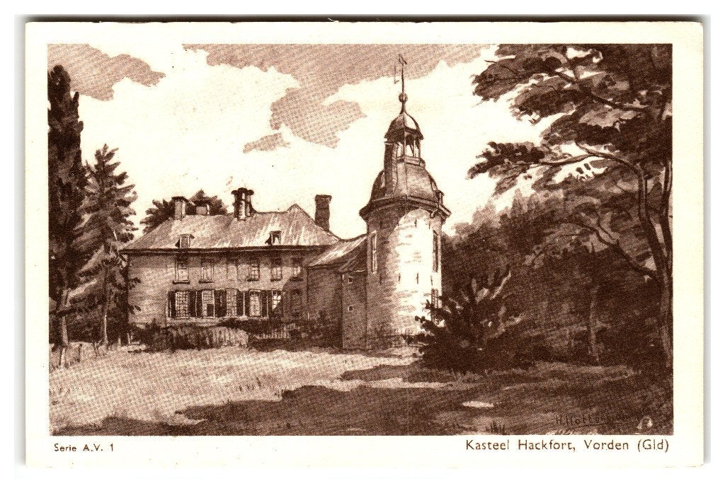 Vorden, Kasteel Hackfort, Ophalen of Verzenden, 1920 tot 1940, Ongelopen, Gelderland
