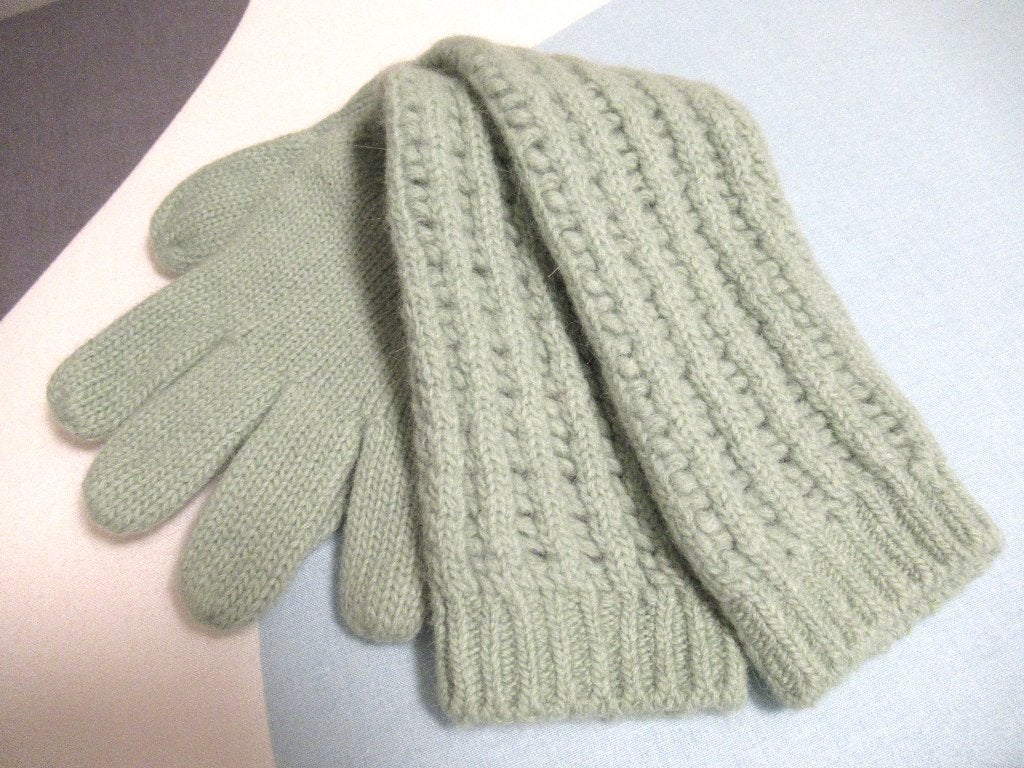 Nieuwe groene wollen InWear handschoenen, mt 7 en 7,5, Maat 38/40 (M), Verzenden, Nieuw, Inwear