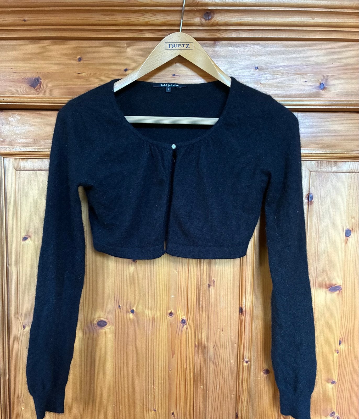 Tara Jarmon Zwart Bolero Vestje Maat S, Ophalen of Verzenden, Zo goed als nieuw, Maat 36 (S), Zwart