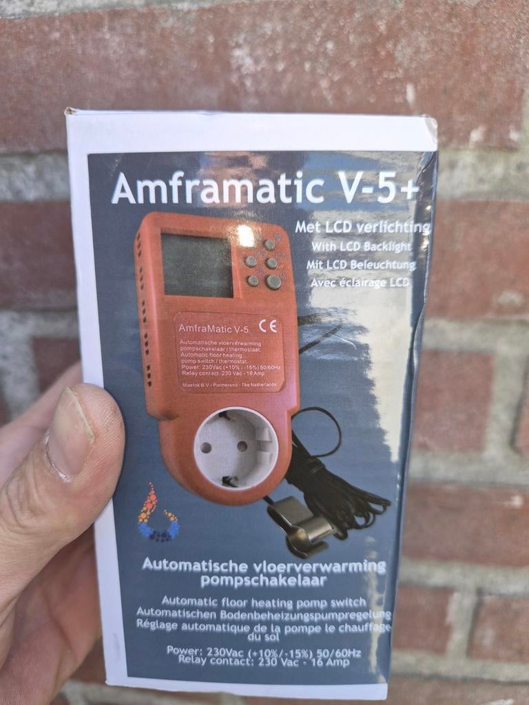 Amframatic V-5+ Automatische Vloerverwarming Pompschakelaar, Ophalen of Verzenden