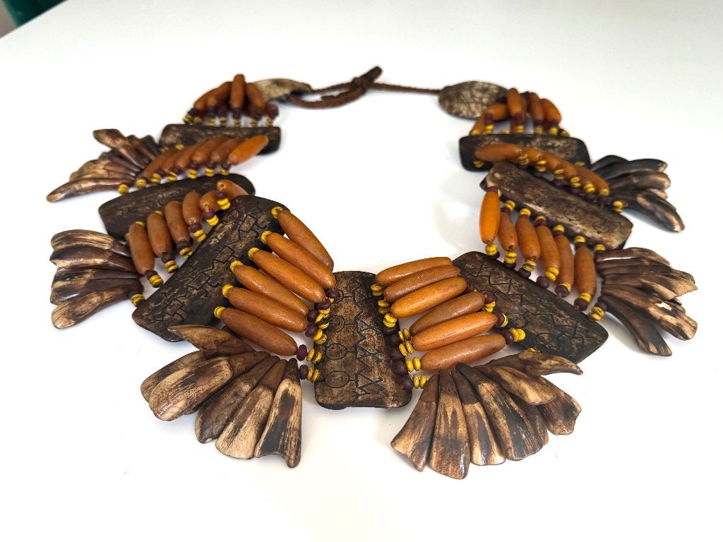 Headhunters krijger ketting - Naga india, Ophalen of Verzenden