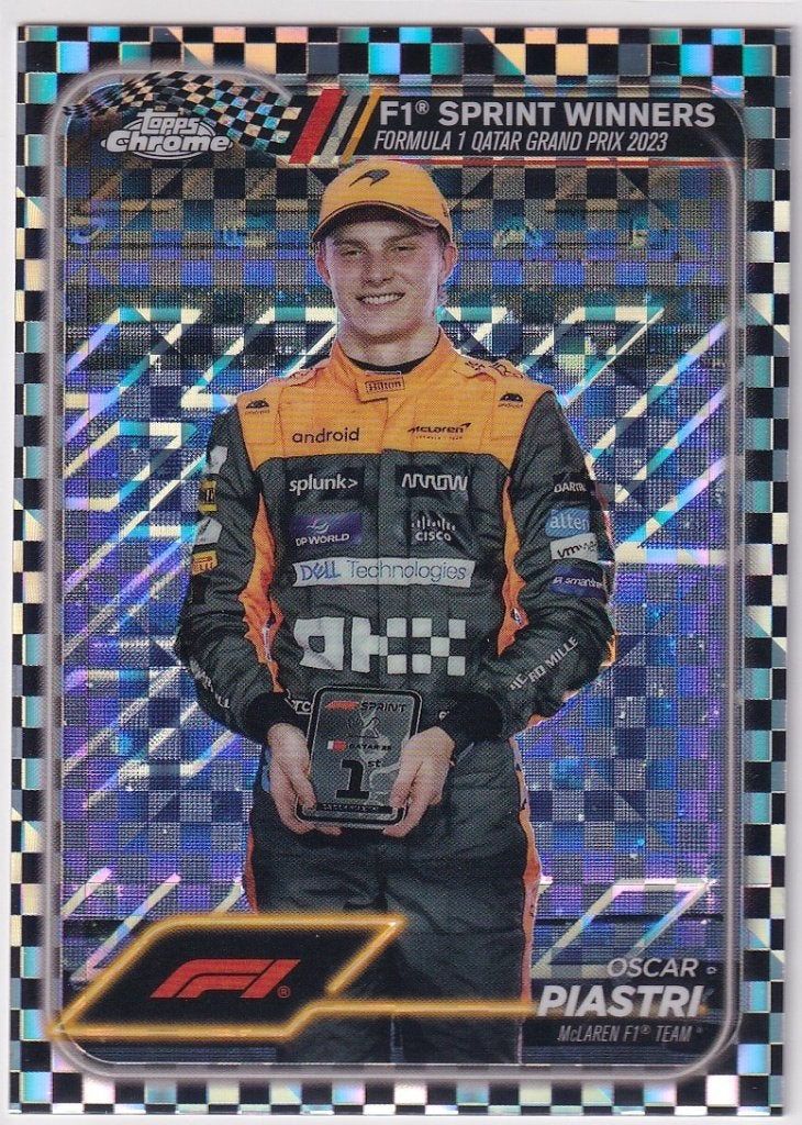Oscar Piastri Checker Refractor #151, Verzenden, Nieuw, Formule 1