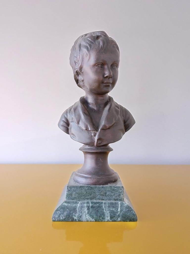 Antiek Borstbeeld 'Alexandre Brongniart' – 25 cm op Marmeren, Ophalen of Verzenden