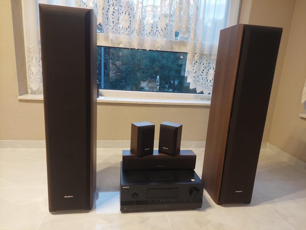 Sony Str-dh520 + Ss-fcr6000 Hifi Set (bruin), 70 watt of meer, Ophalen of Verzenden, Zo goed als nieuw, 5.1-systeem