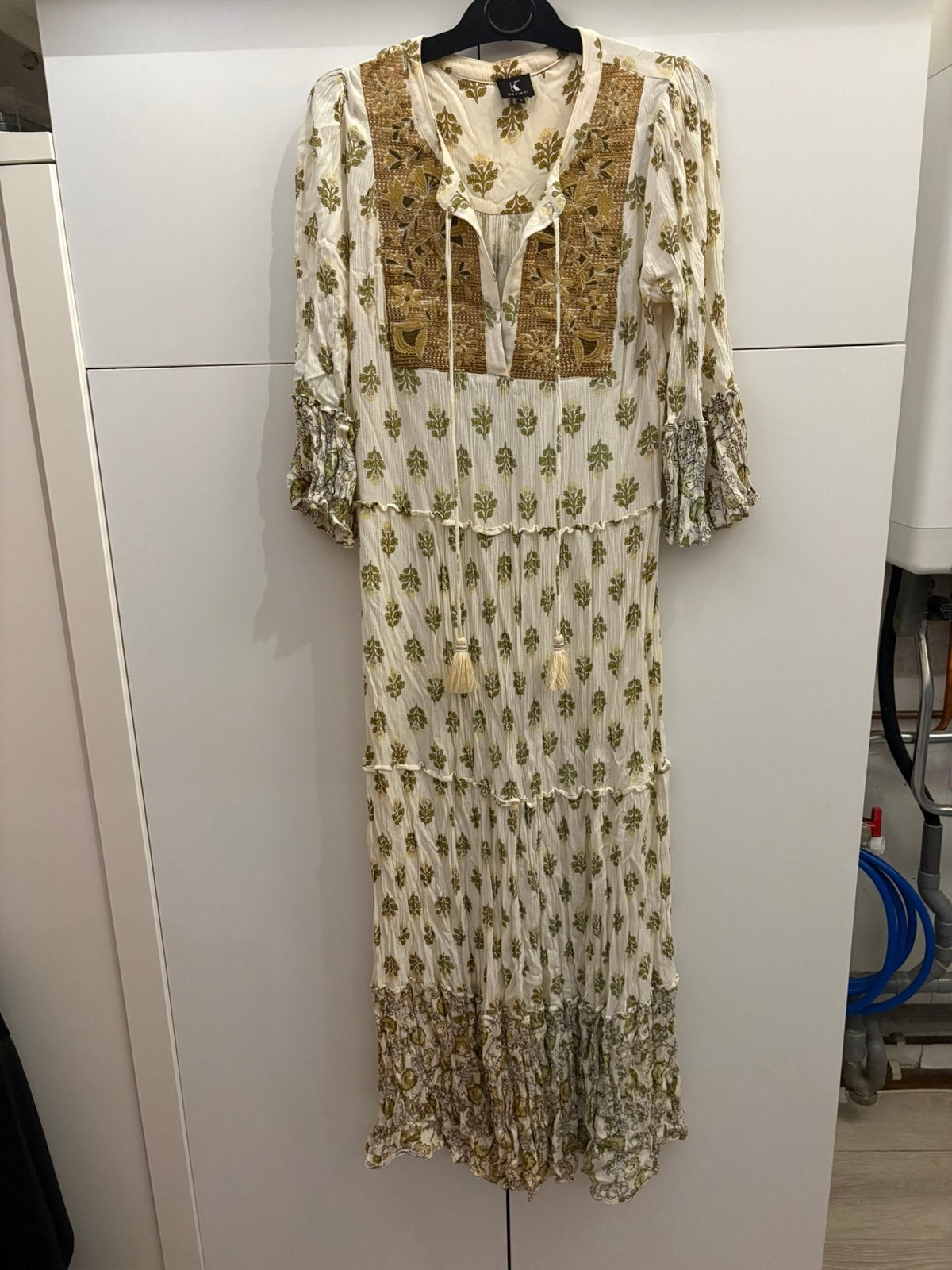Ibiza jurk maat S, Ophalen of Verzenden, Zo goed als nieuw, Maat 38/40 (M), Onder de knie