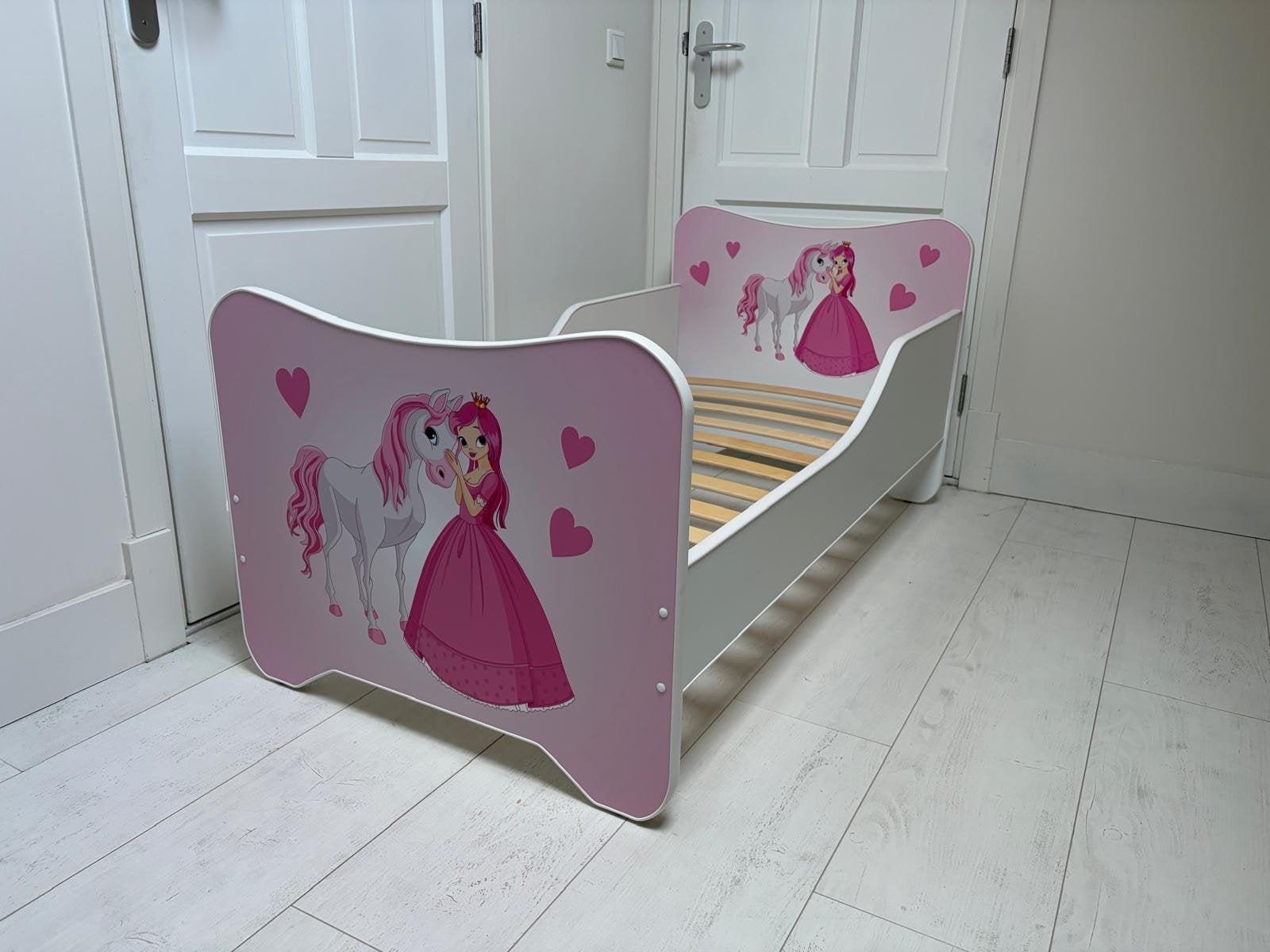 Nieuwstaat! Peuterbed Prinses en Paard - 70x140, Kinderen en Baby's, Kinderkamer | Bedden, Ophalen, 70 tot 85 cm, 140 tot 160 cm