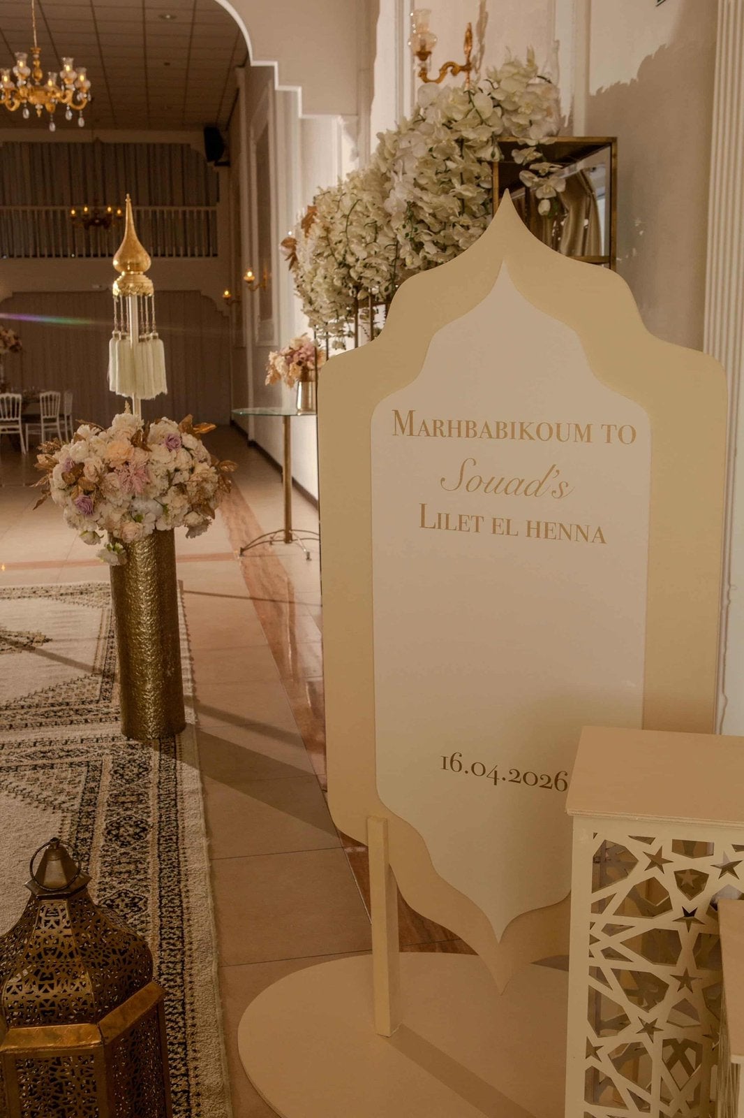 Henna decoratie  welkomstbord bruiloft  Marokkaanse bruiloft, Ophalen, Zo goed als nieuw, Geboorte of Huwelijk