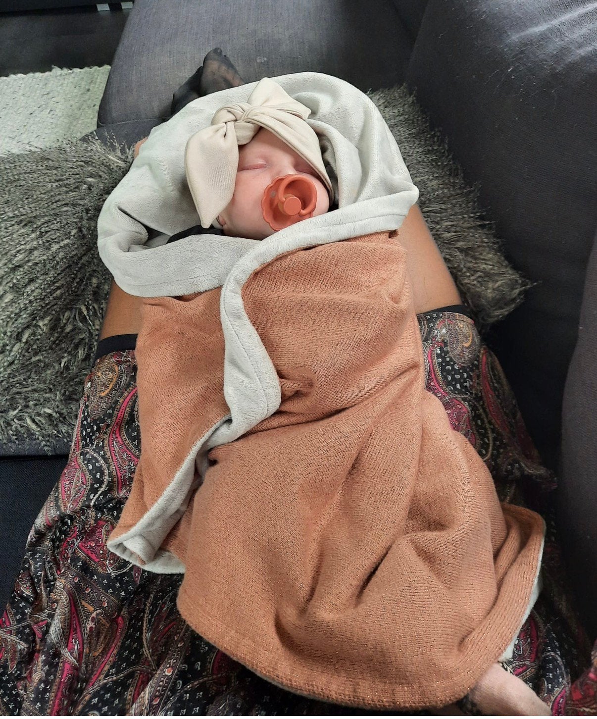 Grote ser baby’s only. Wiegdeken rond boxkleed badlaken, Ophalen of Verzenden, Deken
