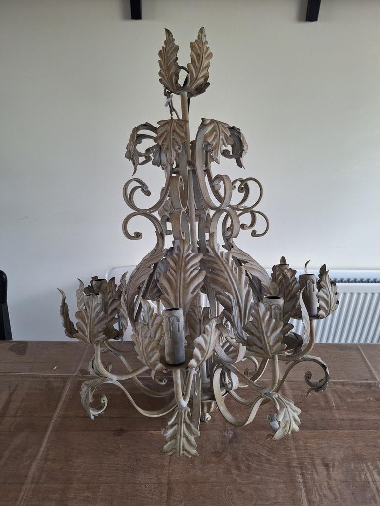 Klassieke Brocante Kroonluchter, Ophalen of Verzenden