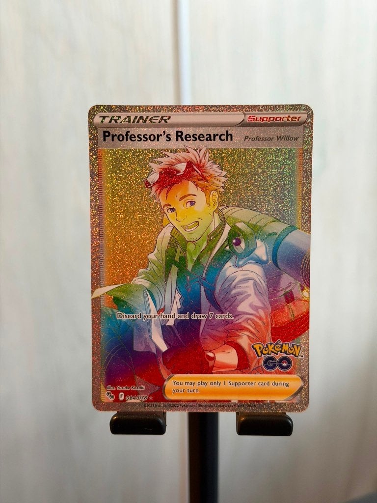 Professor's Research 084/078 Rainbow Rare Pokémon GO NM, Verzenden, Nieuw, Losse kaart, Foil