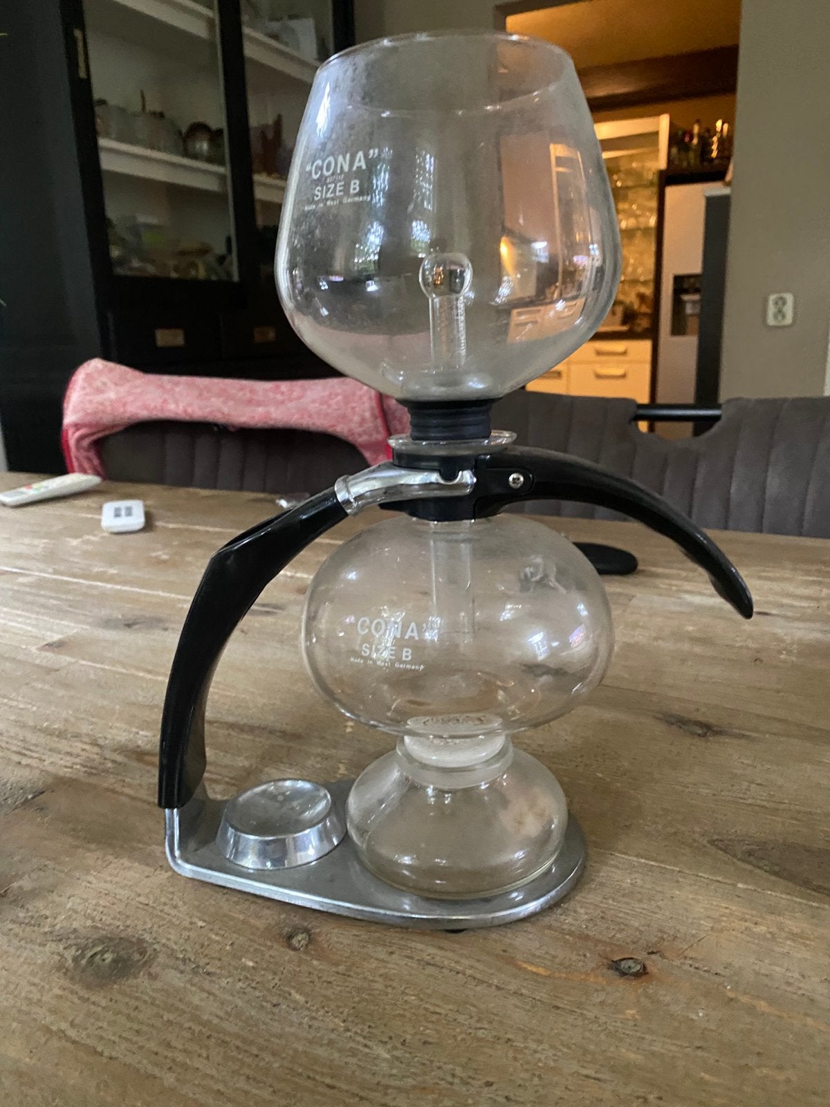 Vintage Cona 'Size B' vacuümkoffiezetter, een iconisch d, Witgoed en Apparatuur, Koffiezetapparaten, Ophalen of Verzenden, Zo goed als nieuw