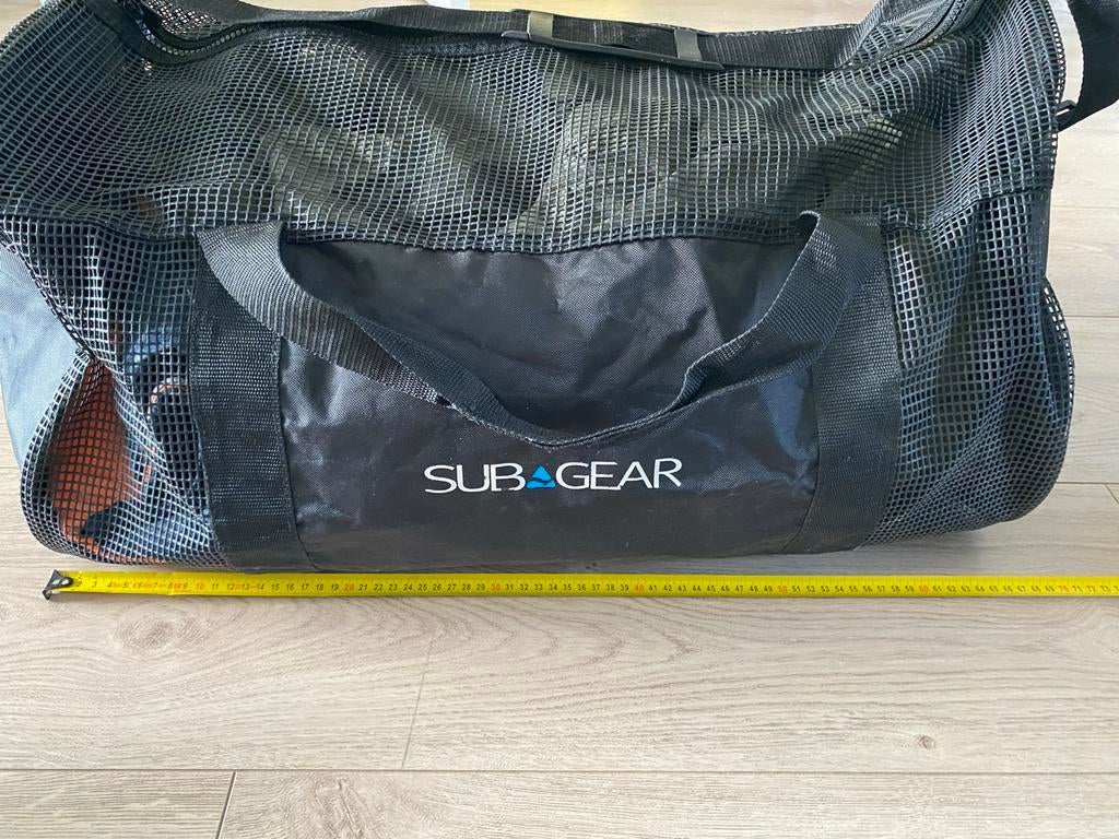 Subgear mesh duiktas 70x40 met 2 binnenvakken, Watersport en Boten, Ophalen of Verzenden, Gebruikt, Overige typen