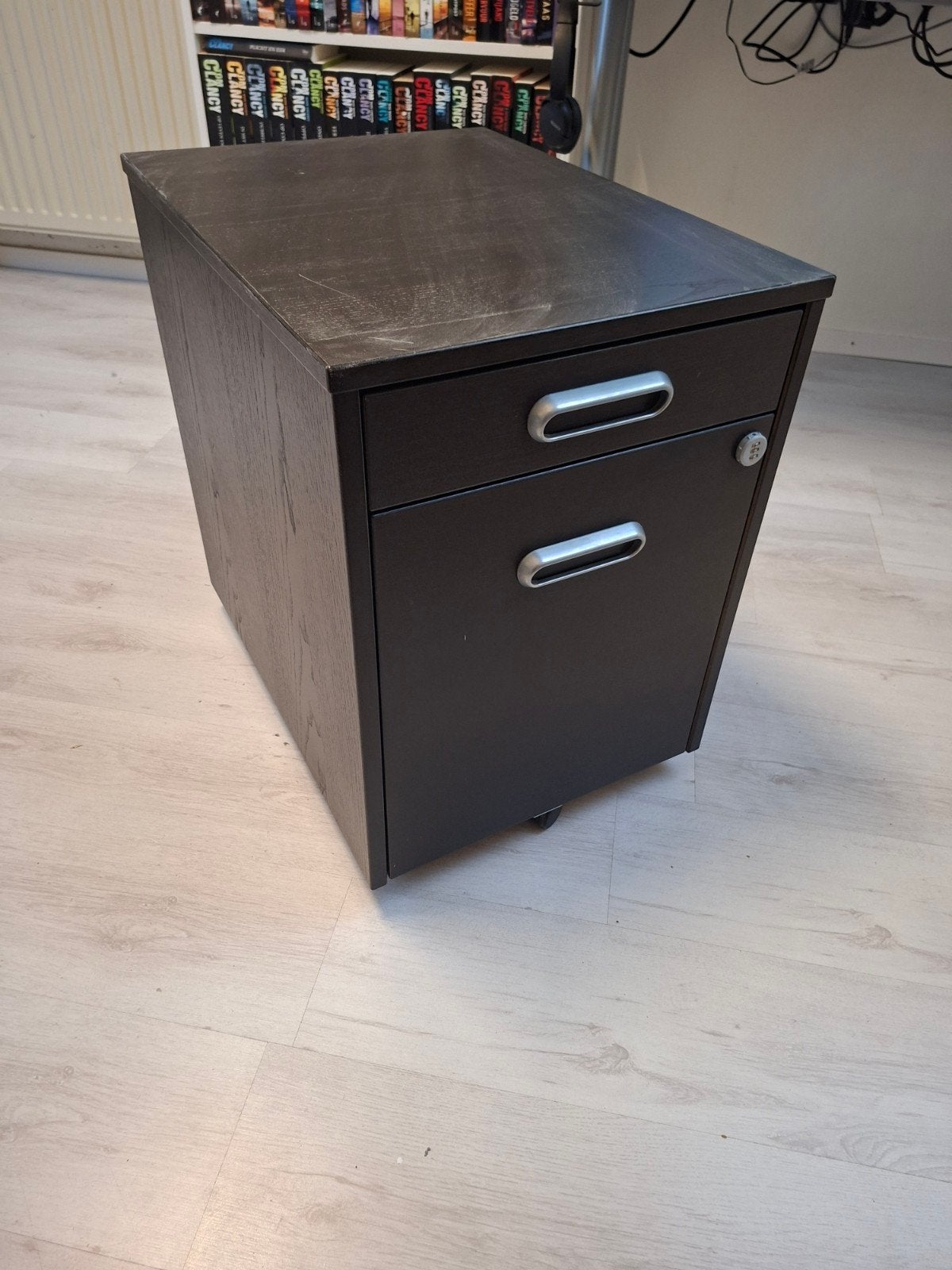 IKEA Galant Ladeblok op wielen - Donkerbruin, Huis en Inrichting, Kasten | Ladekasten, Ophalen, Minder dan 50 cm, Gebruikt, Modern, functioneel