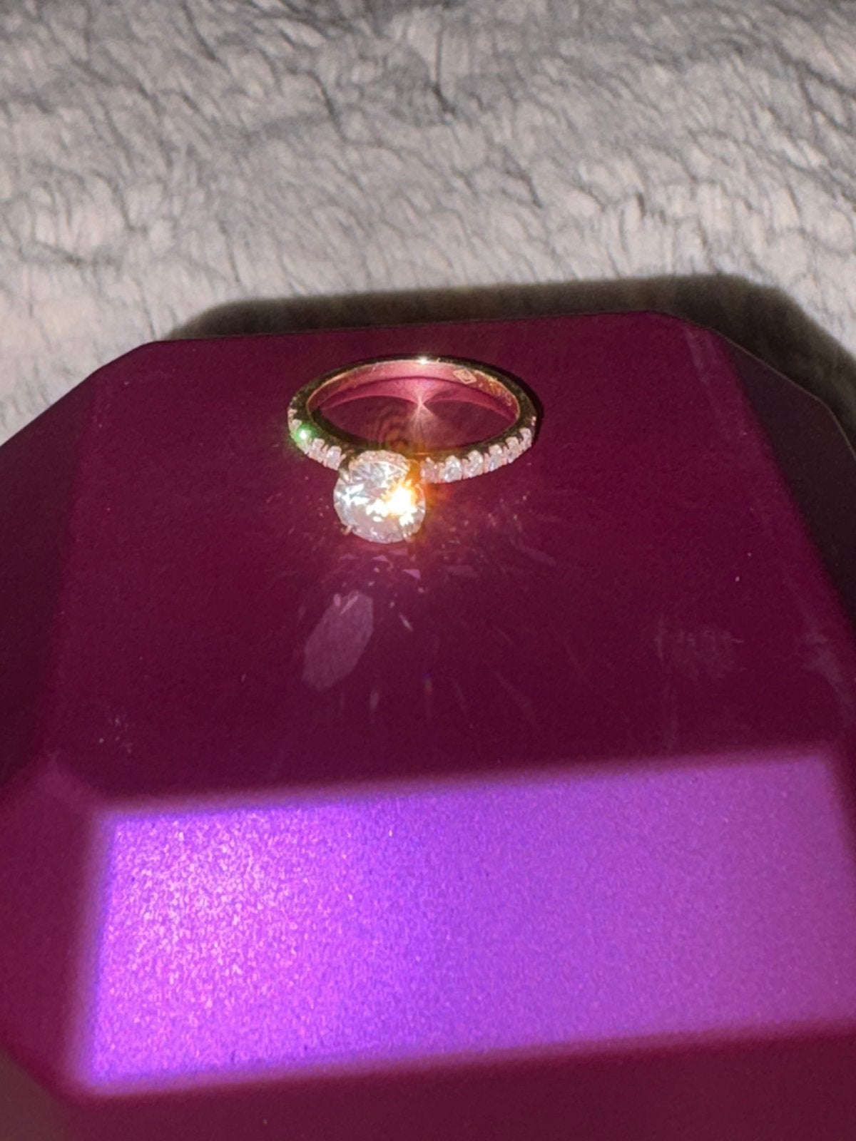 18K GOUD 1,01CT DIAMANT, Ophalen, Zo goed als nieuw, 17 tot 18, Dame