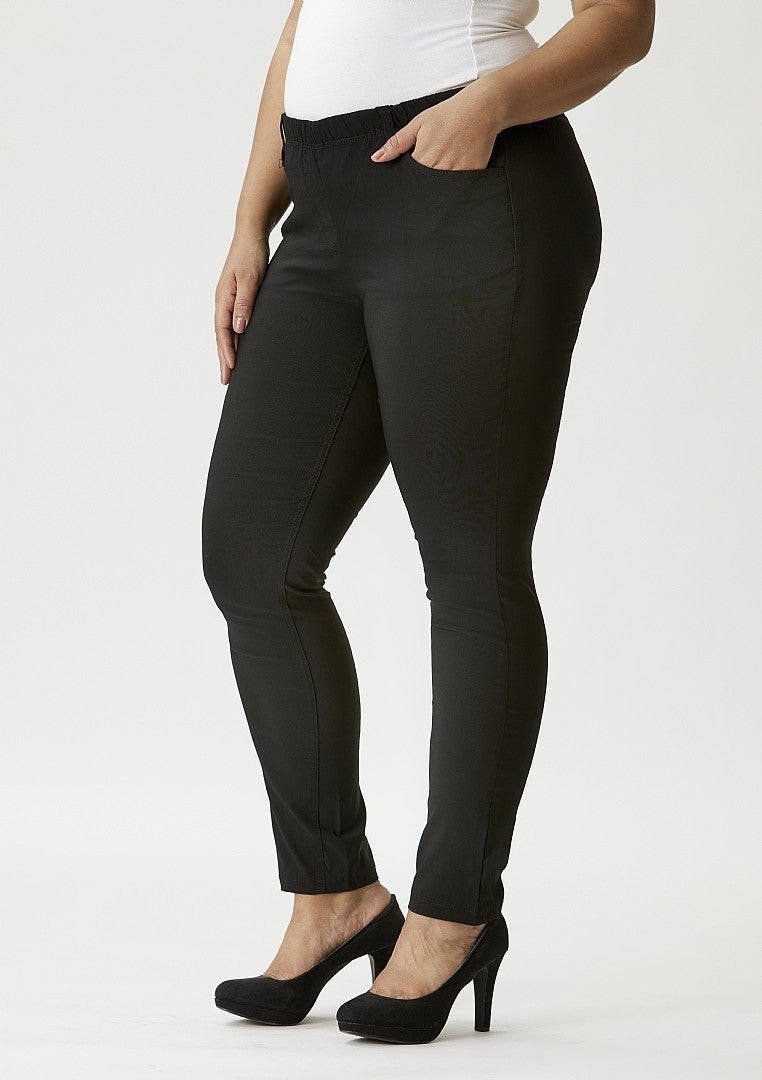 Zwarte bengaline broek Twist 224 van Zhenzi Maat 50/52 L, Z, Zhenzi, Z, Zwart