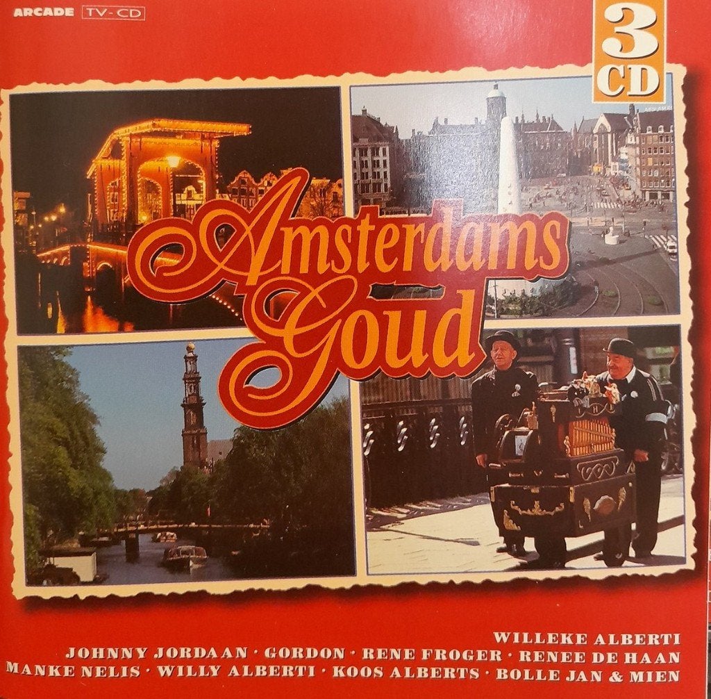 Amsterdamd Goud 3CD, Inclusief boekje, Ophalen of Verzenden, Zo goed als nieuw, Levenslied of Smartlap