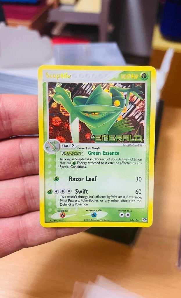 Sceptile 10/106 Reverse Holo Stamped Pokemon, Verzenden, Zo goed als nieuw, Losse kaart, Foil