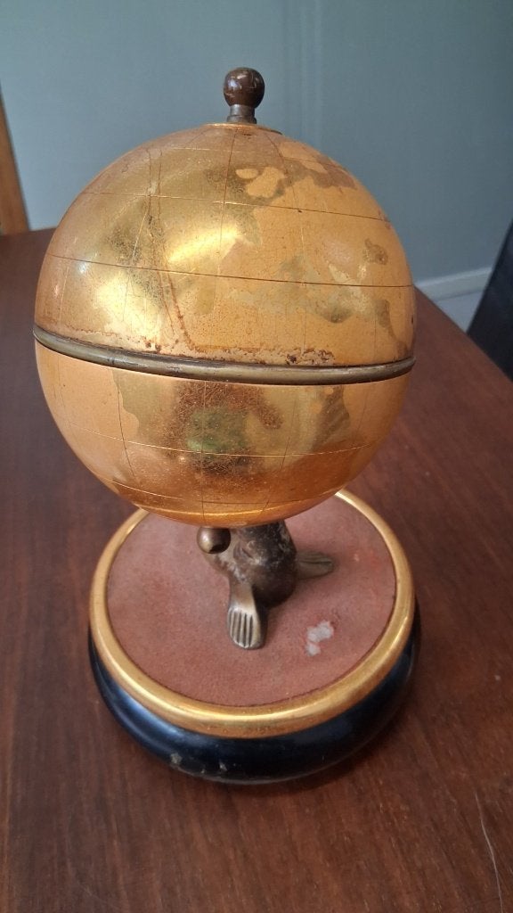vintage wereldbol, Antiek en Kunst, Ophalen of Verzenden