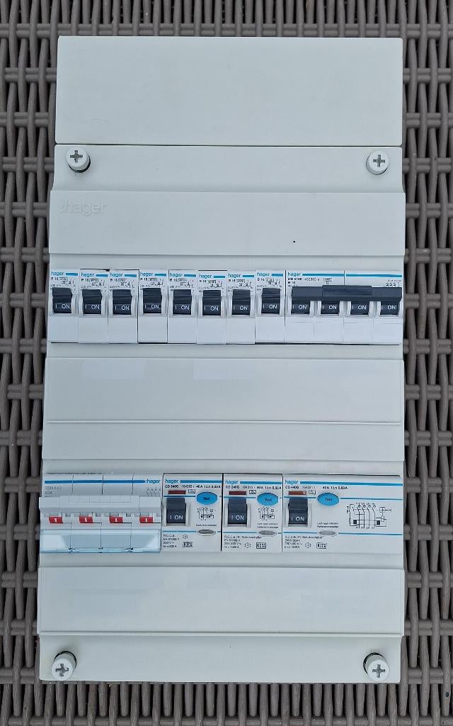Hager 3Fase Kookgroep meterkast groepenkast stoppenkast, Ophalen of Verzenden, Gebruikt, Overige typen