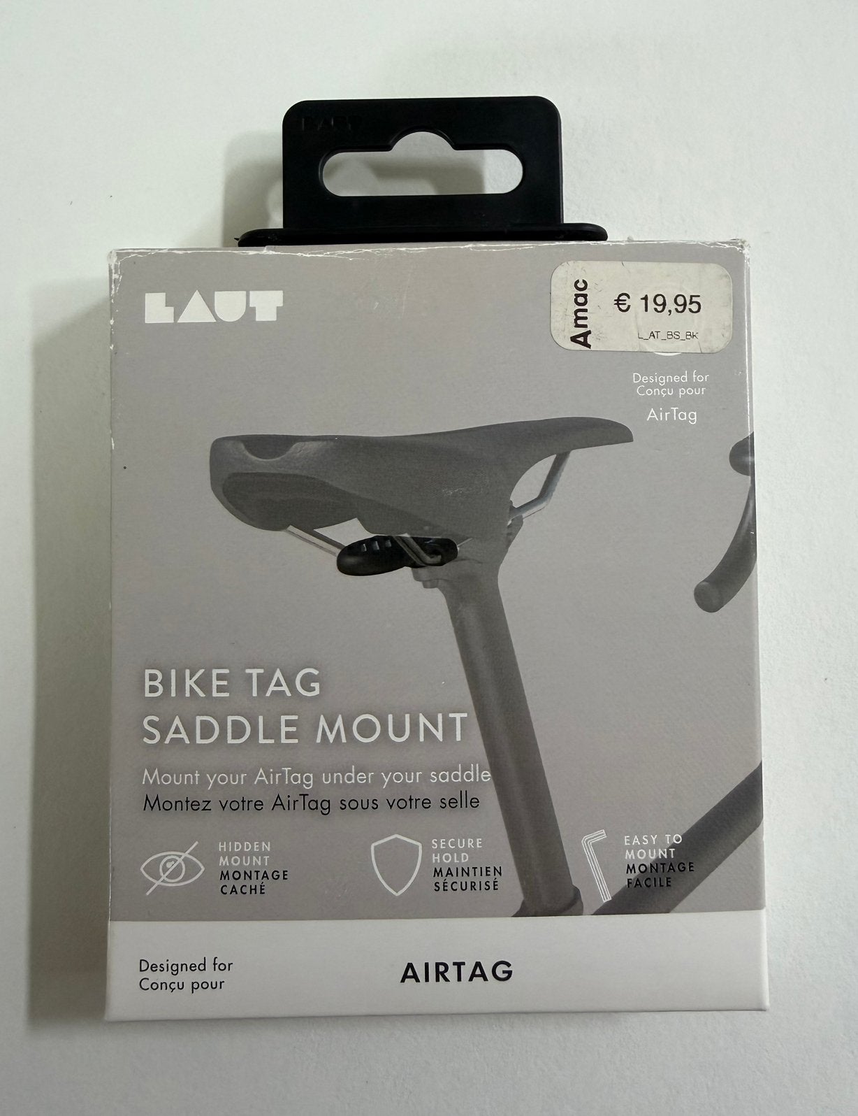 LAUT Bike Tag Saddle Mount voor Apple AirTag – Ongebruikt, Ophalen of Verzenden, Nieuw