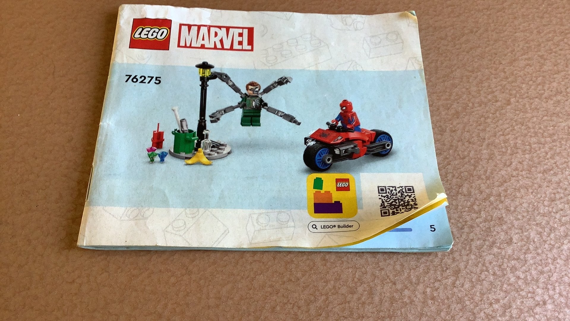 Lego Spiderman motor, Ophalen, Zo goed als nieuw