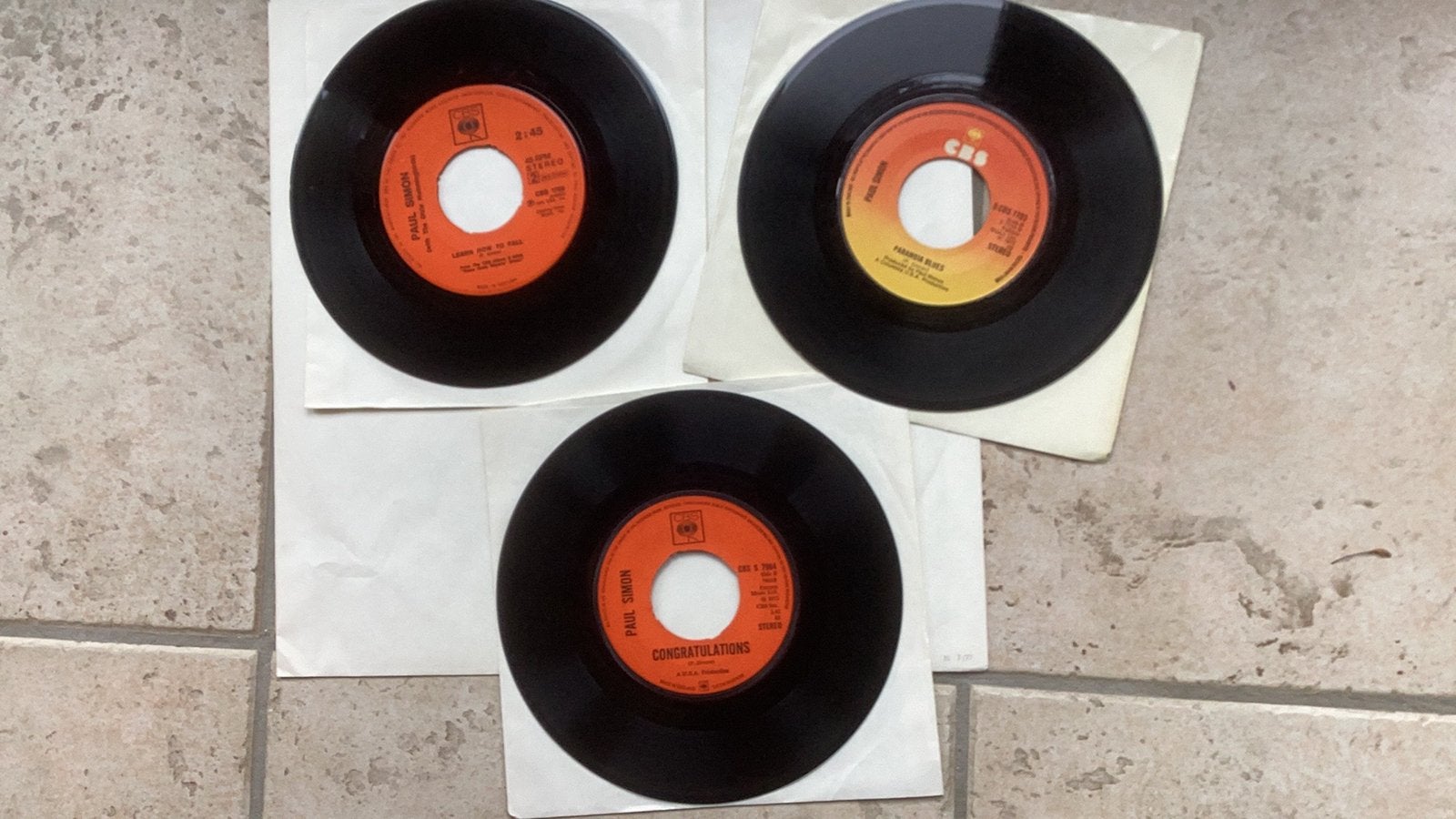 Singles Paul Simon, Cd's en Dvd's, Vinyl Singles, Gebruikt, Pop, 7 inch, Ophalen of Verzenden