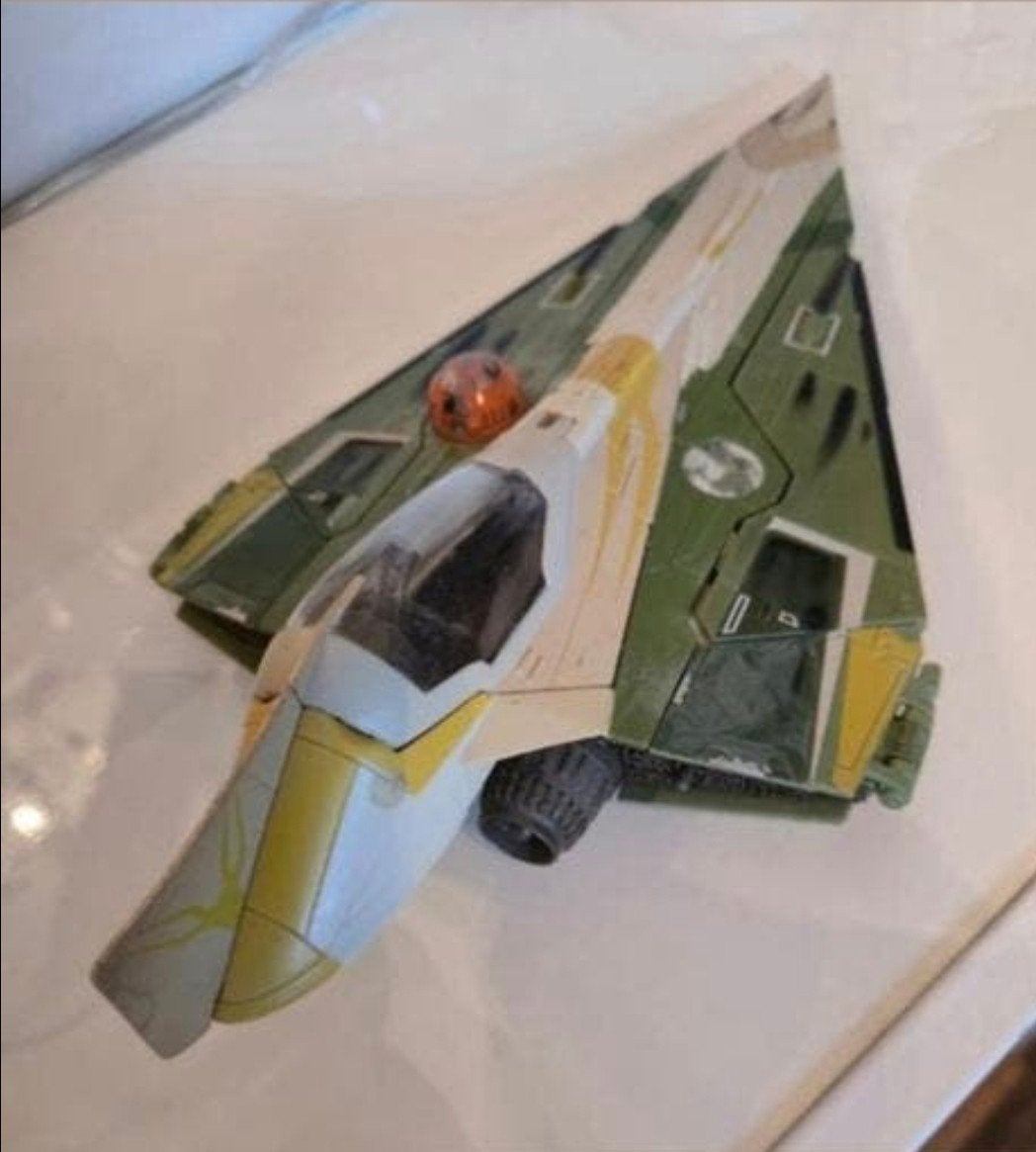 Star Wars Jedi Starfighter met Droid - Speelgoed, Verzamelen, Ophalen of Verzenden, Gebruikt
