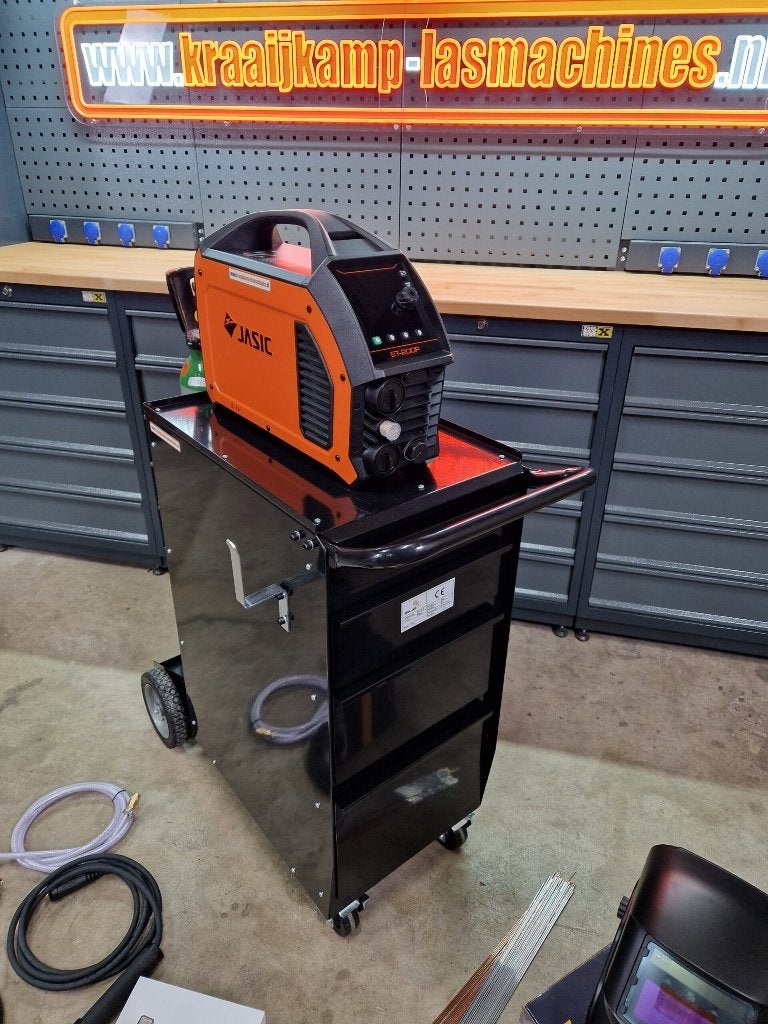 Compleet pakket! Jasic EVO TIG200P PFC DC pulse 230v, Ophalen of Verzenden, Nieuw, 150 tot 250 ampère, Tig
