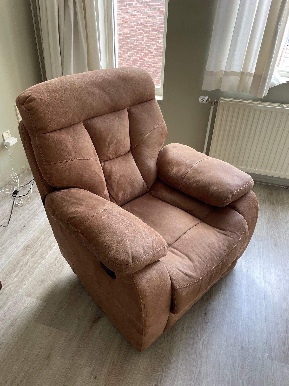 Comfortabele Lounge/Relaxfauteuil, Ophalen, Gebruikt, Stof, 75 tot 100 cm