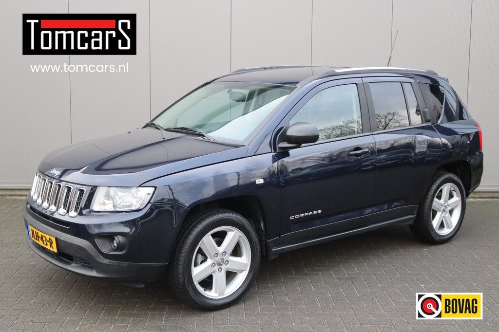 Jeep Compass 2.1 CRD Limited Leder/Stoelverwarming/Cruise-co, Auto's, Voorwielaandrijving, Euro 5, Gebruikt, Huisgarantie
