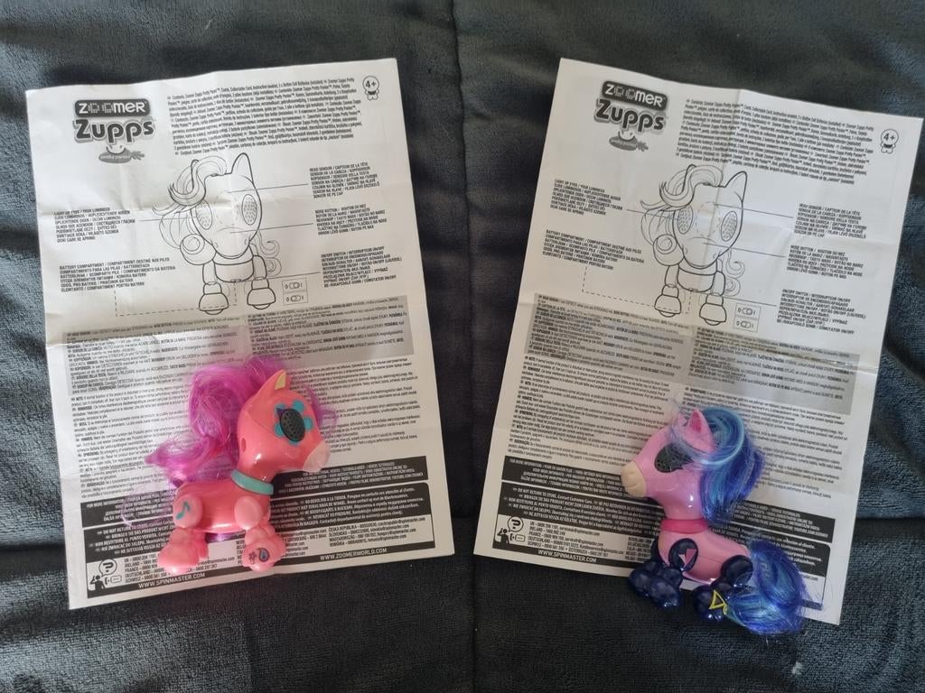 Zoomer Zupps pony's, 2 stuks, Kinderen en Baby's, Speelgoed | Overig, Ophalen, Zo goed als nieuw, Meisje