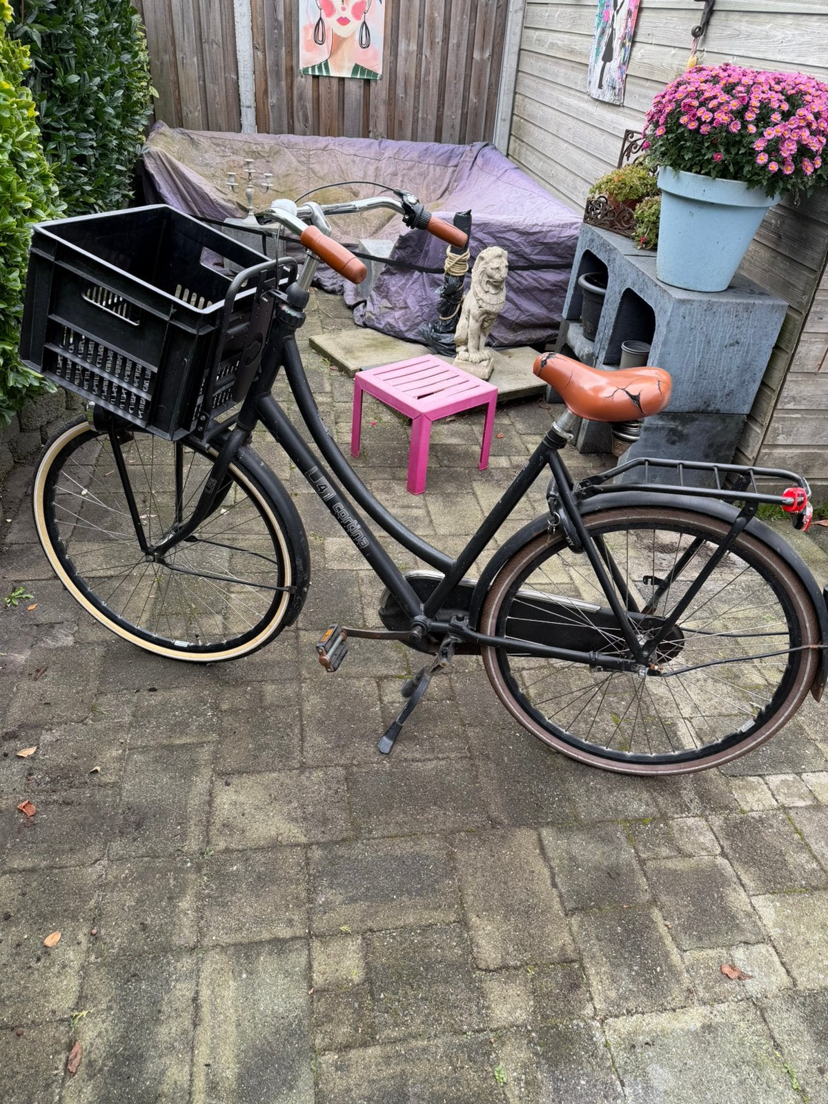Cortina ( transport fiets ) oma, Fietsen en Brommers, Ophalen, Terugtraprem, Gebruikt, Versnellingen