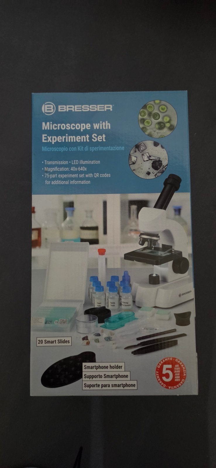 Bresser Microscoop met Experimenteerset (40x-640x), Ophalen, Nieuw, 400x tot 1000x, Biologische microscoop
