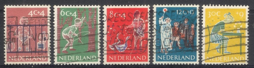 Kinderzegels 1959, Postzegels en Munten, Postzegels | Nederland, Verzenden, Na 1940, Gestempeld