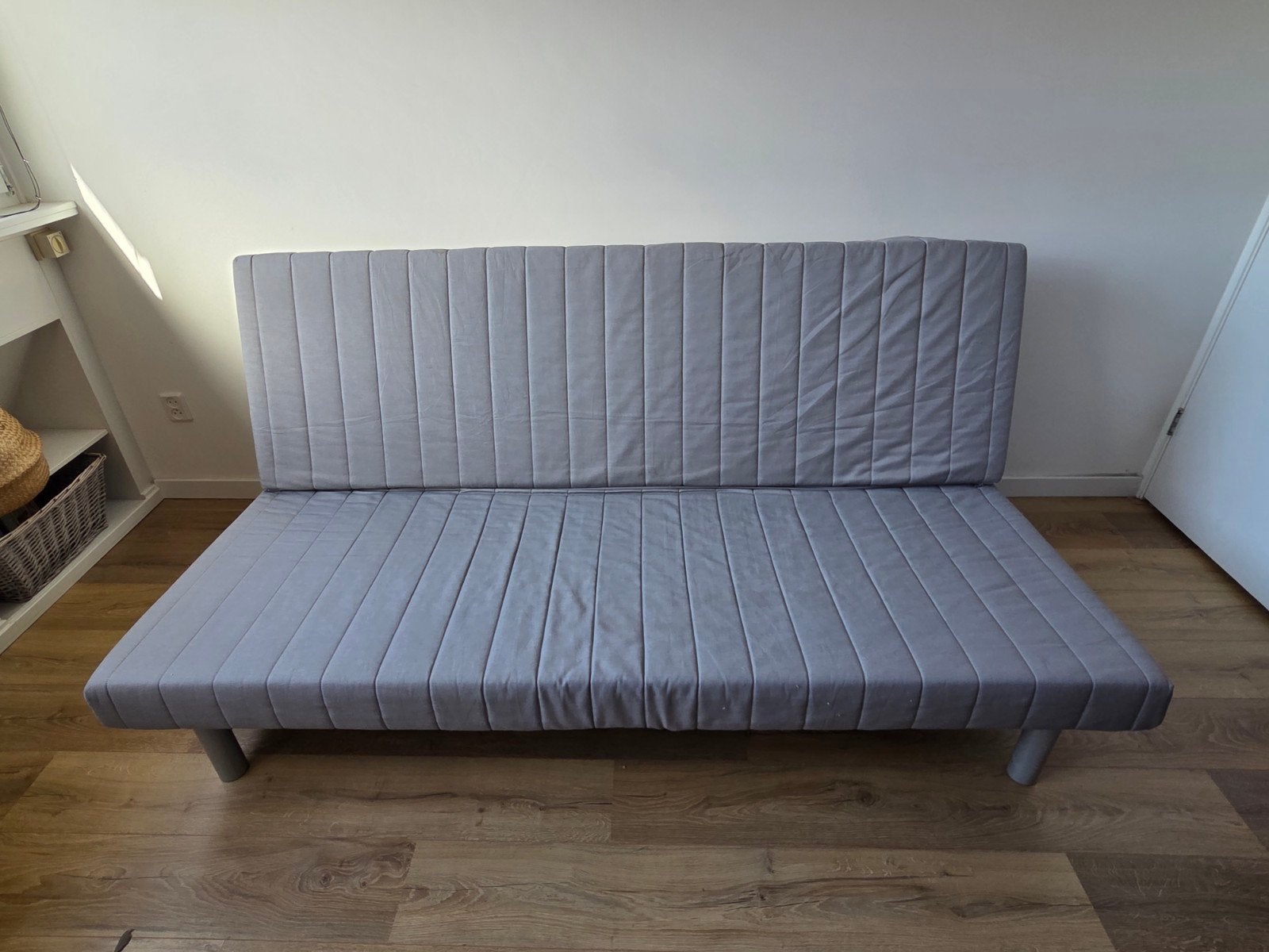 IKEA Beddinge slaapbank - Grijs/Antraciet, Huis en Inrichting, Ophalen of Verzenden, Tweepersoons, Grijs, 140 cm