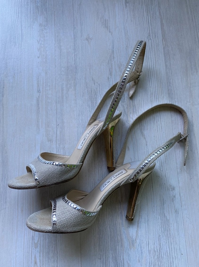 Jimmy choo hakken, Kleding | Dames, Schoenen, Ophalen of Verzenden, Zo goed als nieuw, Zwart, Sandalen of Muiltjes