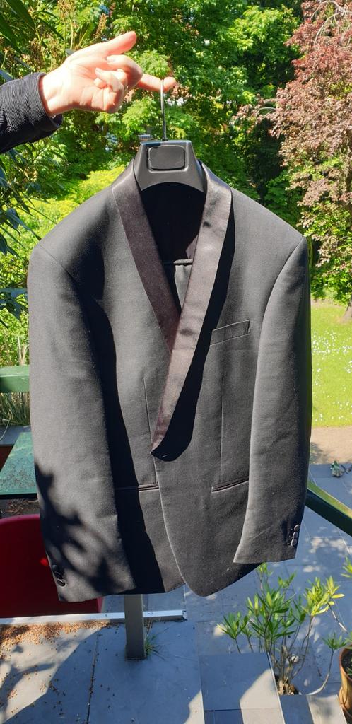 Stijlvol Zwart Smoking Jasje - Maat 25 (ca. M/L), Kleding | Heren, Kostuums en Colberts, Onbekend, Maat 48/50 (M), Zwart, Ophalen of Verzenden