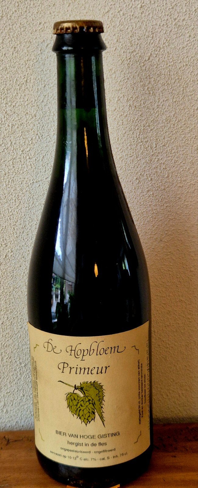 1991 fles De Hopbloem Primeur Blond Golden Ale speciaal bier, Verzamelen, Ophalen of Verzenden, Zo goed als nieuw, Flesje(s), Overige merken