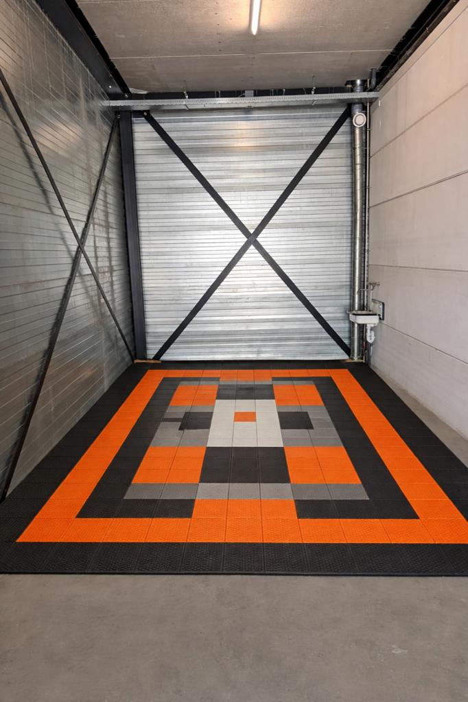 Gevraagd: Racedeck kunstof garage vloertegels, Doe-het-zelf en Verbouw, Vloerdelen en Plavuizen, Ophalen, Gebruikt, Overige materialen