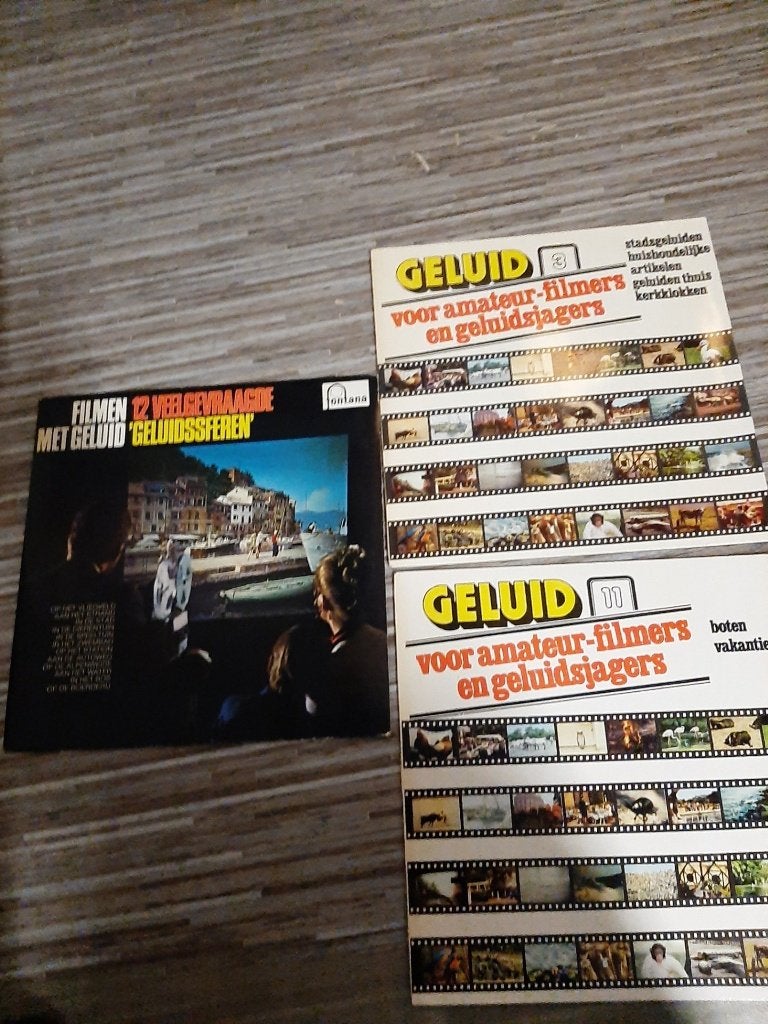 Filmen met geluid - 3x Audio Vinyl LP VERZENDEN/OPHALEN, Ophalen, Gebruikt