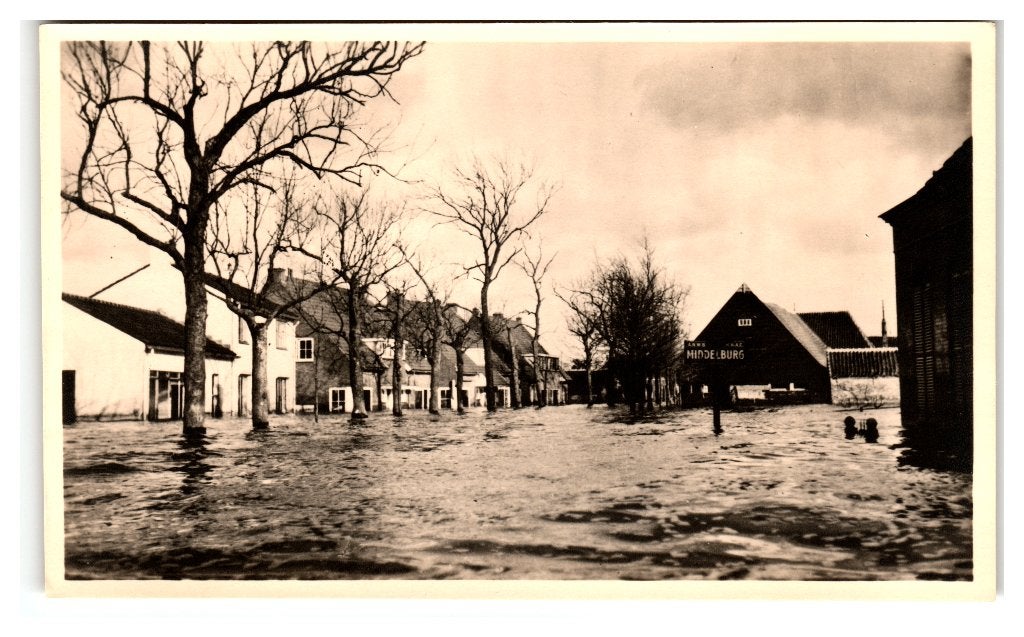 Walcheren, Het eiland "Walcheren" onder water, Verzenden, 1940 tot 1960, Ongelopen, Zeeland