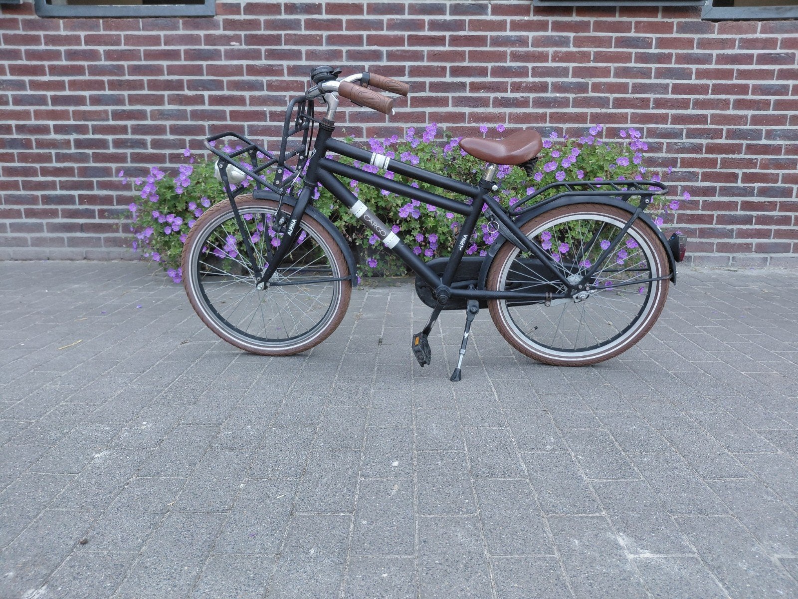 Transportfiets/ cargofiets zwart 20 inch, Ophalen, Gebruikt, Terugtraprem, Overige merken