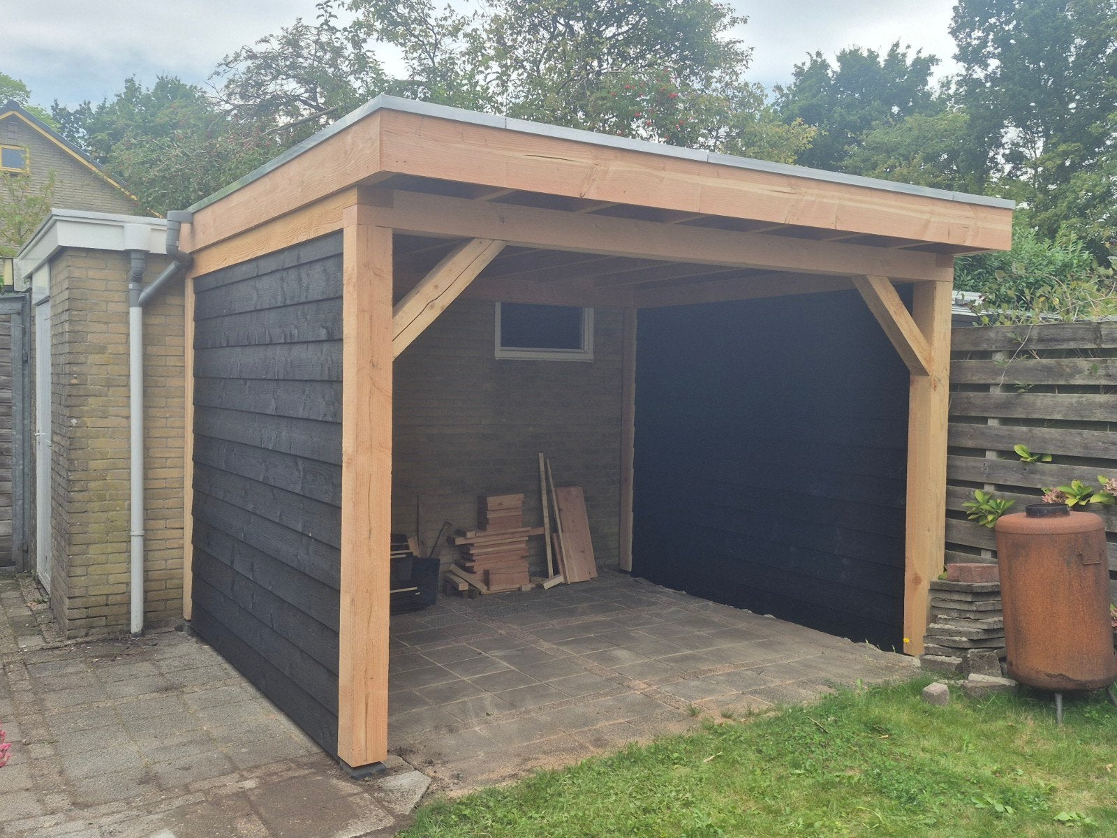 Moderne carport/overkapping op maat, Ophalen of Verzenden, Nieuw, Overige typen