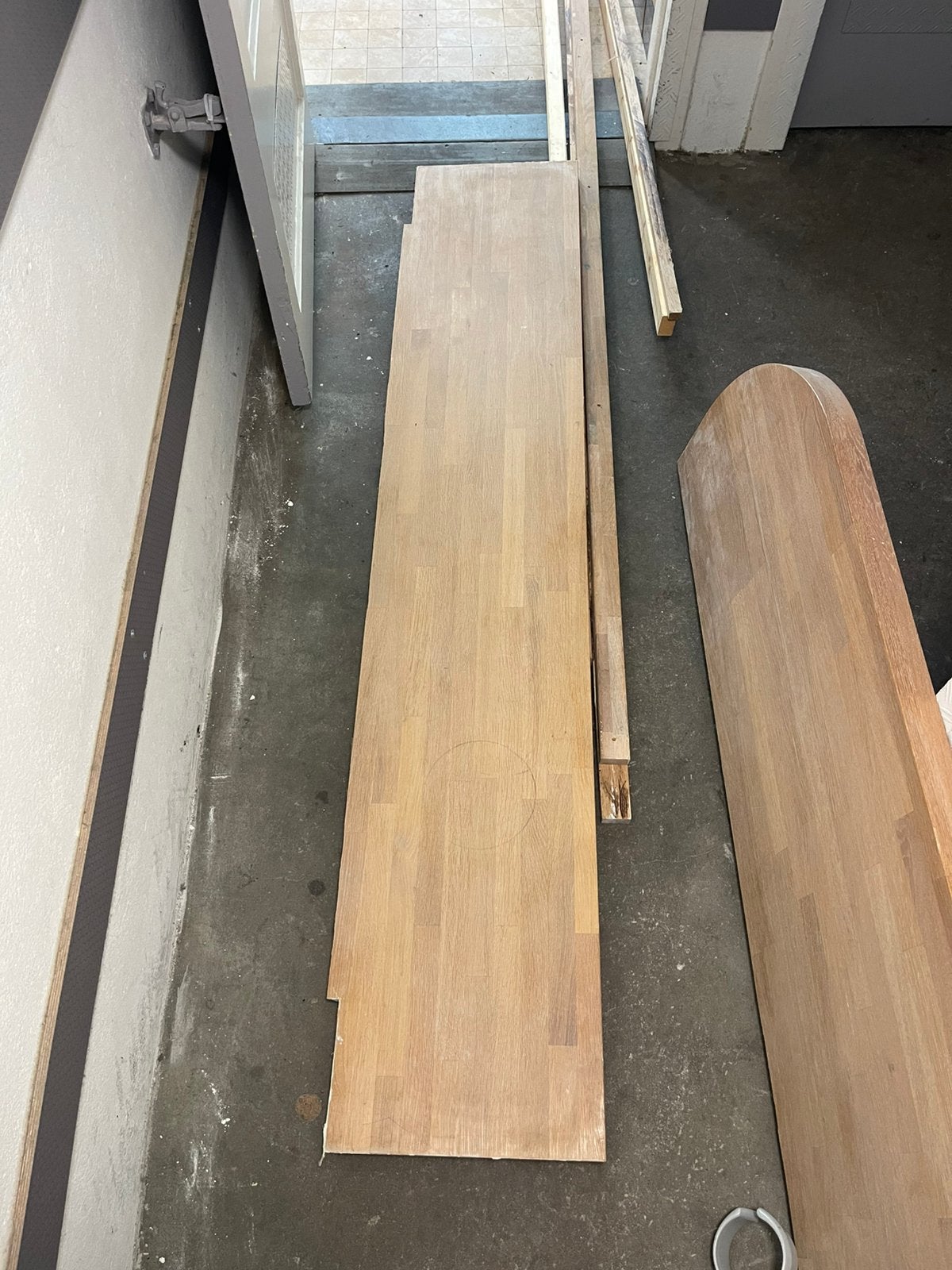 Massieve eiken houten planken - Diverse afmetingen mogelijk, Doe-het-zelf en Verbouw, Hout en Planken, Ophalen, Gebruikt, 25 tot 50 mm