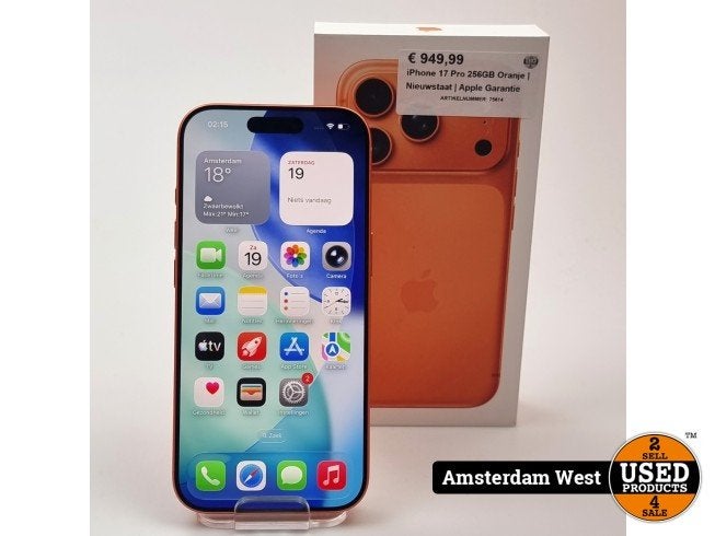 iPhone 17 Pro 256GB Oranje | Nieuwstaat | Apple Garantie, Apple, Zo goed als nieuw, Support@apple.com, One Apple Park Way
Cupertino, CA 95014
United States
