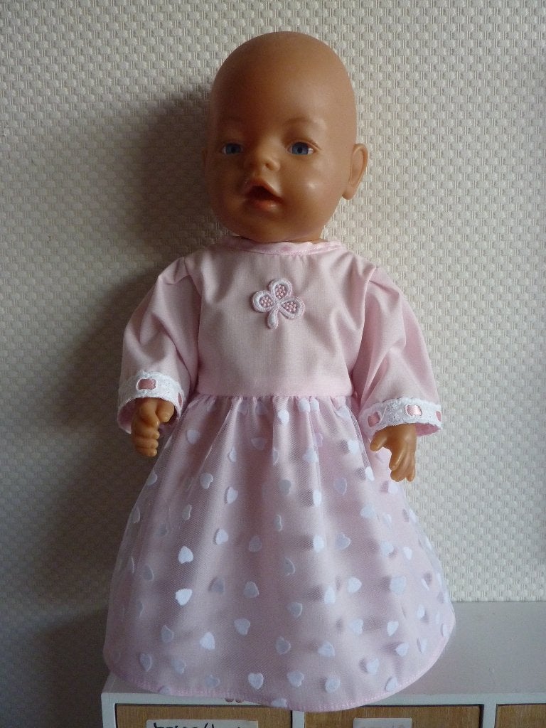 Prinsessenjurk/feestjurk voor de baby pop.Poppenkleertjes, Ophalen of Verzenden, Nieuw, Babypop